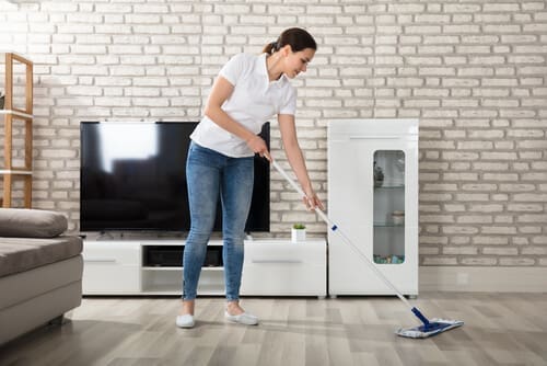 What is the best way to clean a hardwood floor