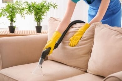 How do you clean dirty upholstery