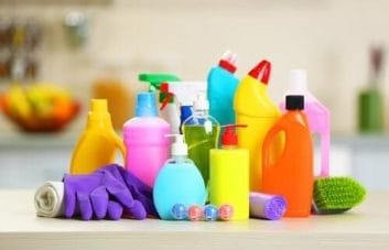 How can I safely use cleaning chemicals? 
